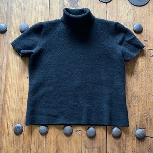 DANA BUCHMAN | Black Wool Turtleneck